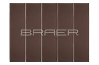 Кирпич керамический лицевой "BRAER" Коричневый, гладкий, 1 НФ